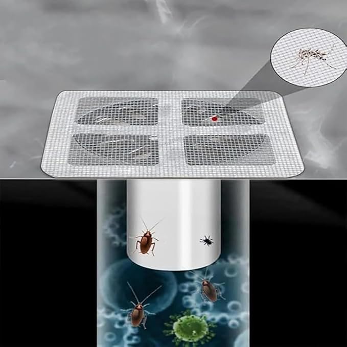 Disposable Shower Drain Hair Catcher Mesh Shower Drain Covers Floor Sink Strainer Filter Hair Stopper For Bathroom Kitchen 10PCs