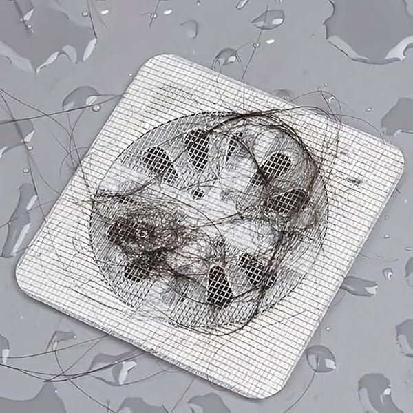 Disposable Shower Drain Hair Catcher Mesh Shower Drain Covers Floor Sink Strainer Filter Hair Stopper For Bathroom Kitchen 10PCs