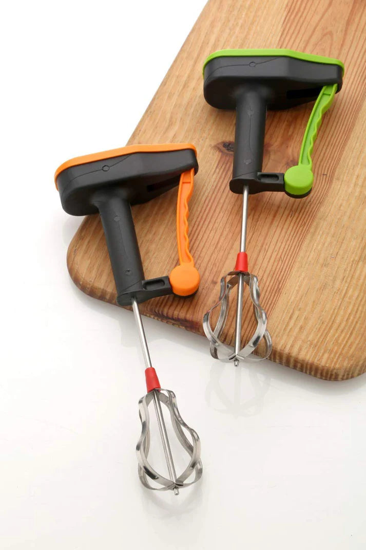 Power-Free Hand Blender – Manual Hand Operated Egg Beater & Food Mixer, Non-Electric Whisk for Kitchen Mixing & Baking (Pack of 1) Alternative SEO title:
