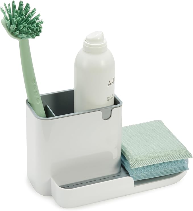 Kitchen Sink Organizer/Sponge Holder, Large, White