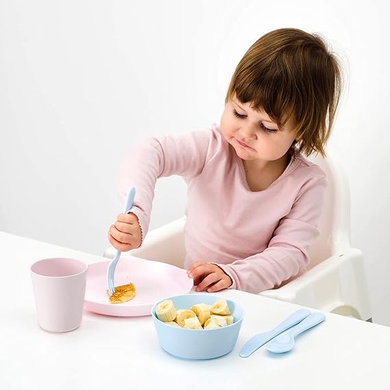 IKEA KALAS kids Mug, mixed colours, 6 piece plastic